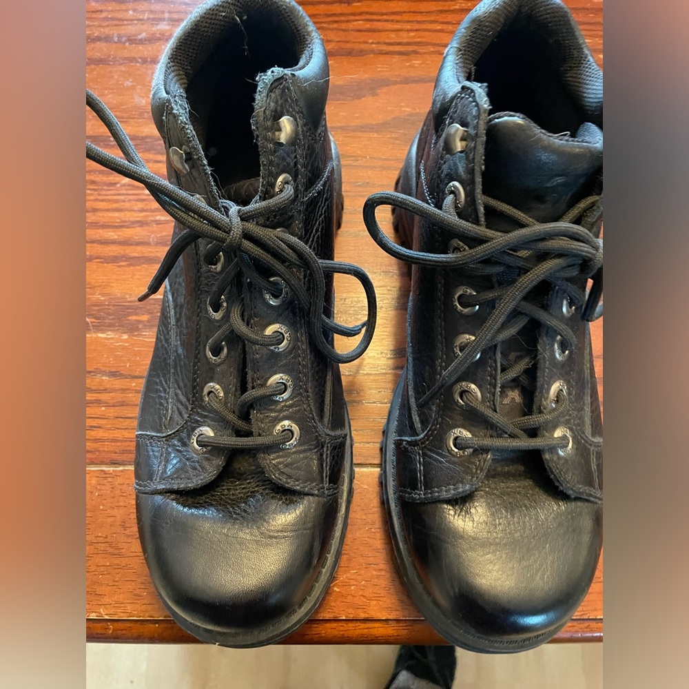 Men’s black leather GBX boots. Size 10.5.